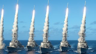 Secret Mission! US Destroyer moves Fast Full Power