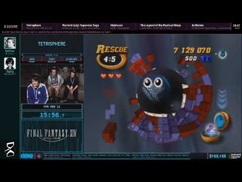 Tetrisphere en 33:17 (Rescue 5-10) [AGDQ2020]