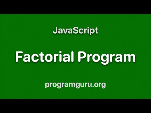 Javascript Factorial Using For Loop