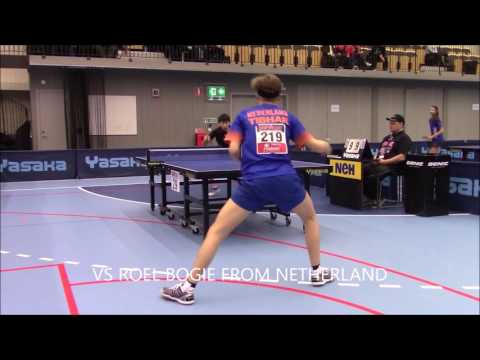 Alexander Bu, a table tennis player --- In 2017 Swedish Junior and Cadet Open