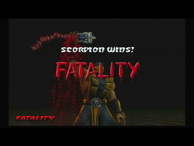 Mortal Kombat Shaolin Monks  Scorpion's Spear Slice Fatality 