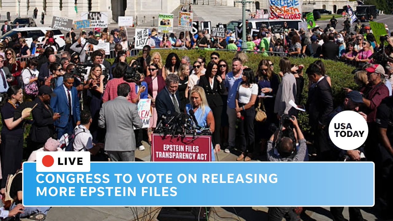 Watch live: Congress expected to vote on releasing more Epstein files
