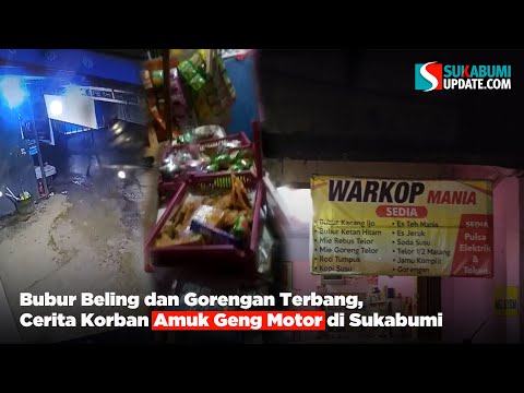 Bubur Beling dan Gorengan Terbang, Cerita Korban Amuk Geng Motor di Sukabumi