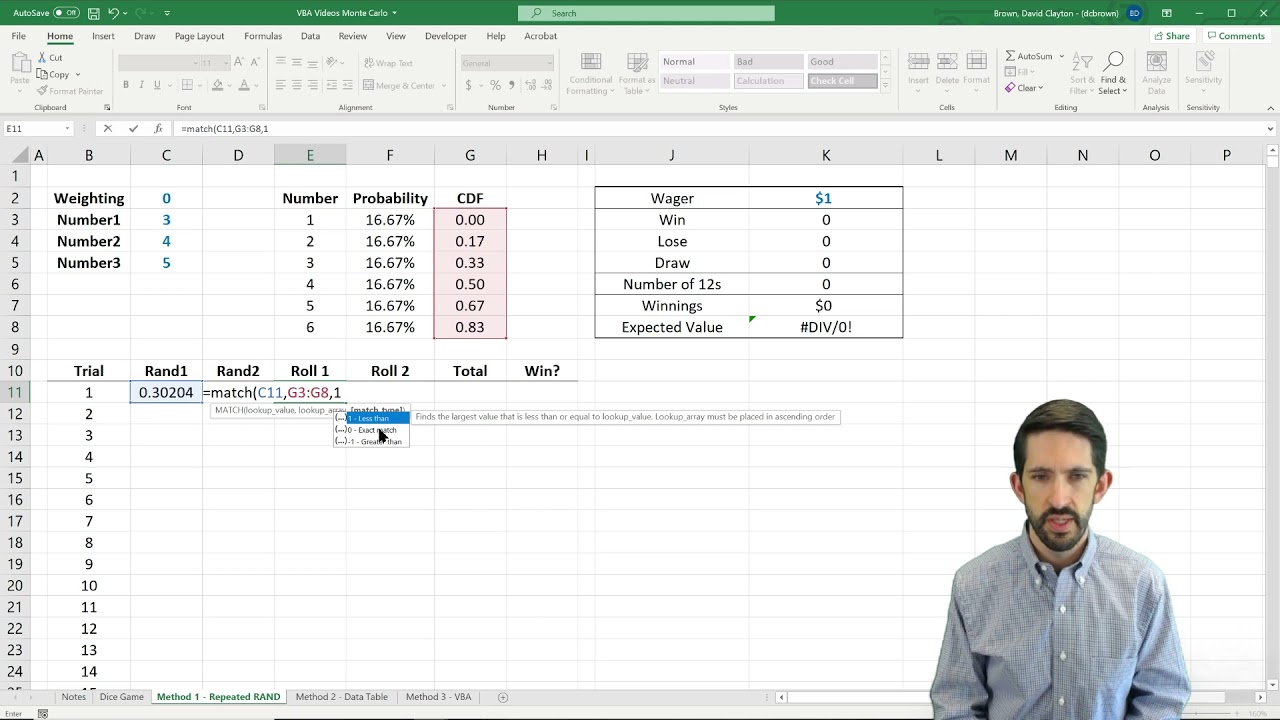 Monte Carlo Probability Distributions