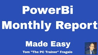 PowerBi Monthly Report - How to make a Monthly report in PowerBi Desktop - tutorial for beginners