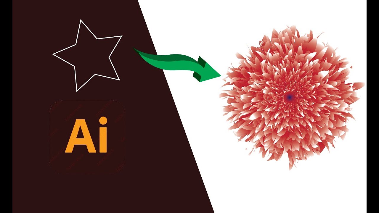 Vector Flower Creation: Step-by-Step Guide with Adobe Illustrator's Blend Tool