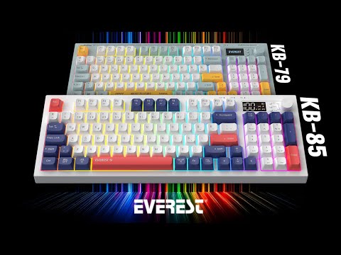 UYGUN FİYATLI! EKRANLI OYUNCU KLAVYELERİ! Everest Silent Pro KB-79 & KB-85 