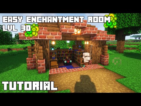 Minecraft Buildings - How to Build an Enchantment Room in Minecraft | Simply Enchanting House Tutorial