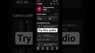 Try this audio 🎧