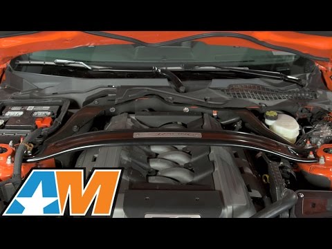 2015-2017 Mustang Ford Racing Strut Tower Brace - Black (GT) Review & Install