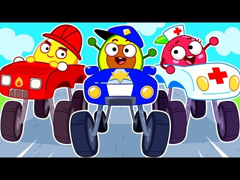Police Monster Truck! 🚔 🤩 Rescue Team Is On The Way | Kids Cartoons by Pit & Penny Land 🥑✨