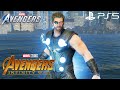 Marvel's Avengers - NEW MCU Thor Infinity War Suit Gameplay 4K 60FPS (PlayStation 5)