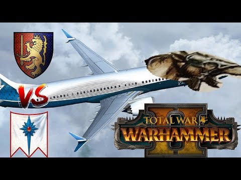 Bretonnia vs High Elves | BRETONNIA AIR FORCE - Total War Warhammer 2