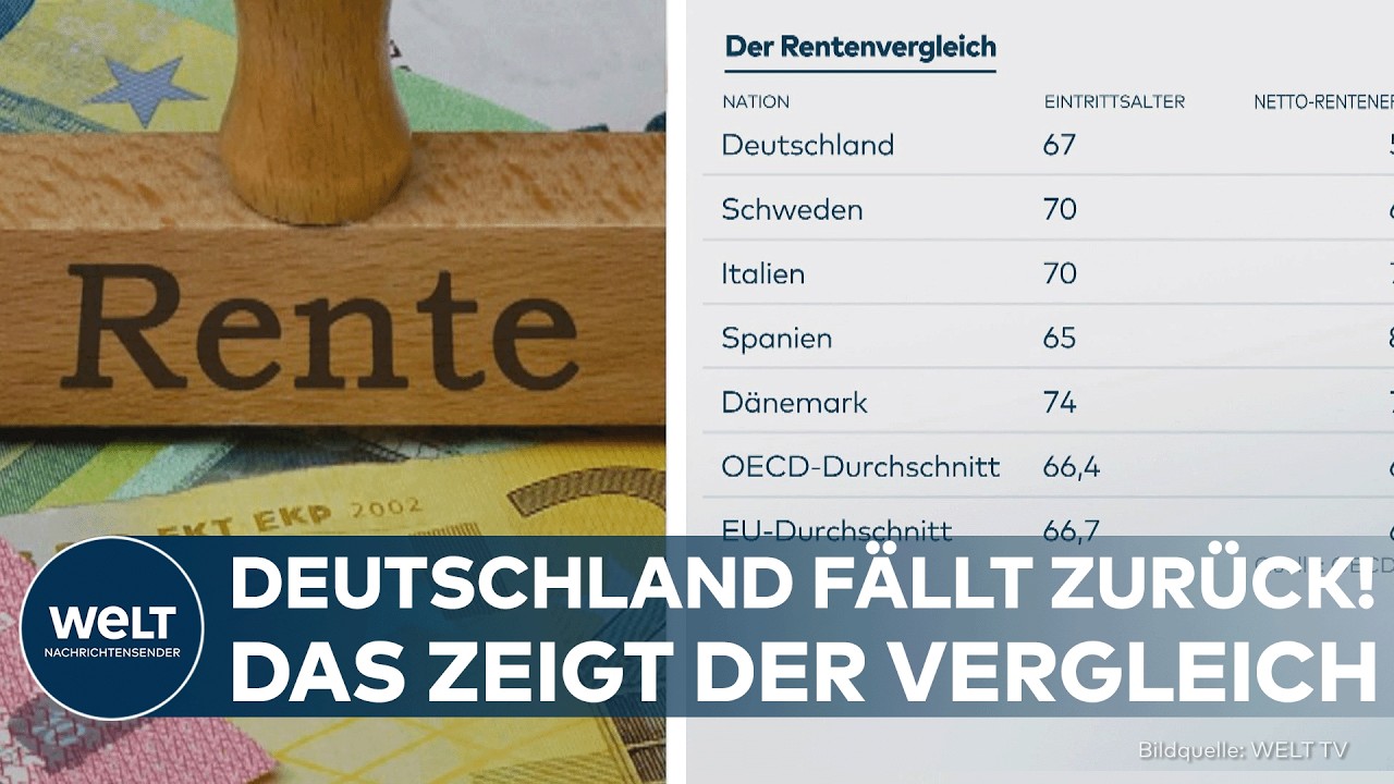 RENTE IM VERGLEICH: Deutschland liegt zurück! – Das machen Schweden und Spanien anders