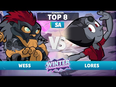 Wess vs. lores - Elimination Top 8 - SA - Brawlhalla Winter Championship 2023