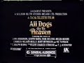 All Dogs Go To Heaven Commercial 1989