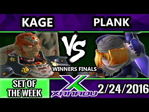 S@X 138 - Kage The Warrior (Ganondorf) Vs. Plank (Sheik) SSBM Winners Finals - Smash Melee