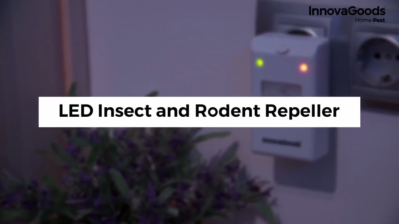 InnovaGoods Home vabzdžių ir kenkėjų repelentas su LED šviesa
