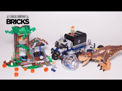 Vidéo LEGO Jurassic World 75929 : Le Carnotaurus et la fuite en Gyrosphère