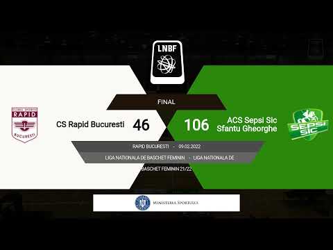 LNBF 2021-2022: Rapid București - Sepsi SIC Sfântu Gheorghe