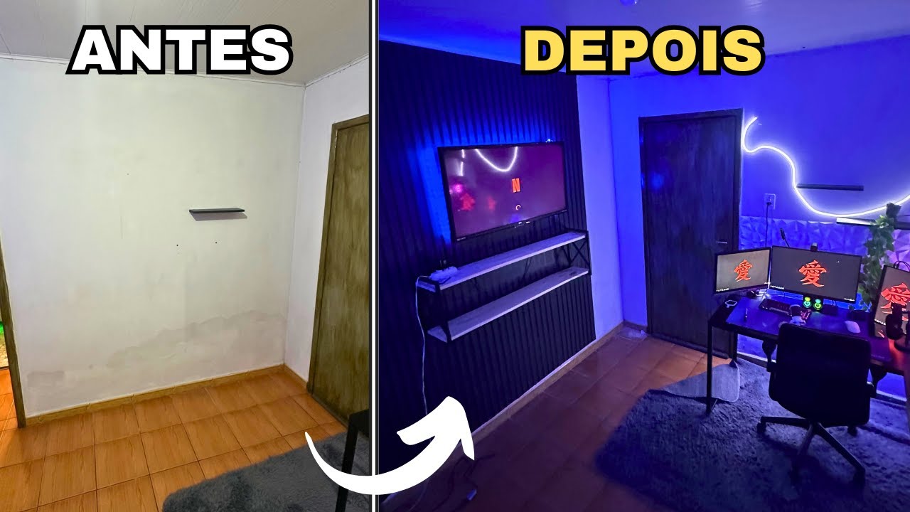 TUNANDO MEU QUARTO GAMER DE POBRE MAIS AINDA - TA PERFEITO AGORA KKKK
