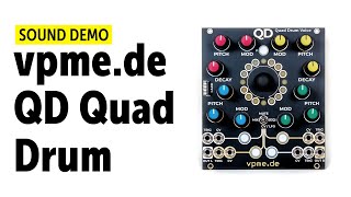Video thumbnail for vpme QD Quad Drum Voice Sound Demo (No Talking) by Bonedo Synthesizers