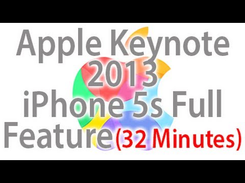 Apple iPhone 5s Full Feature(32 minutes)Keynote September 2013