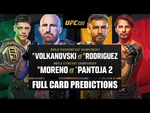 UFC 290 Volkanovski vs. Rodriguez Full Card Predictions