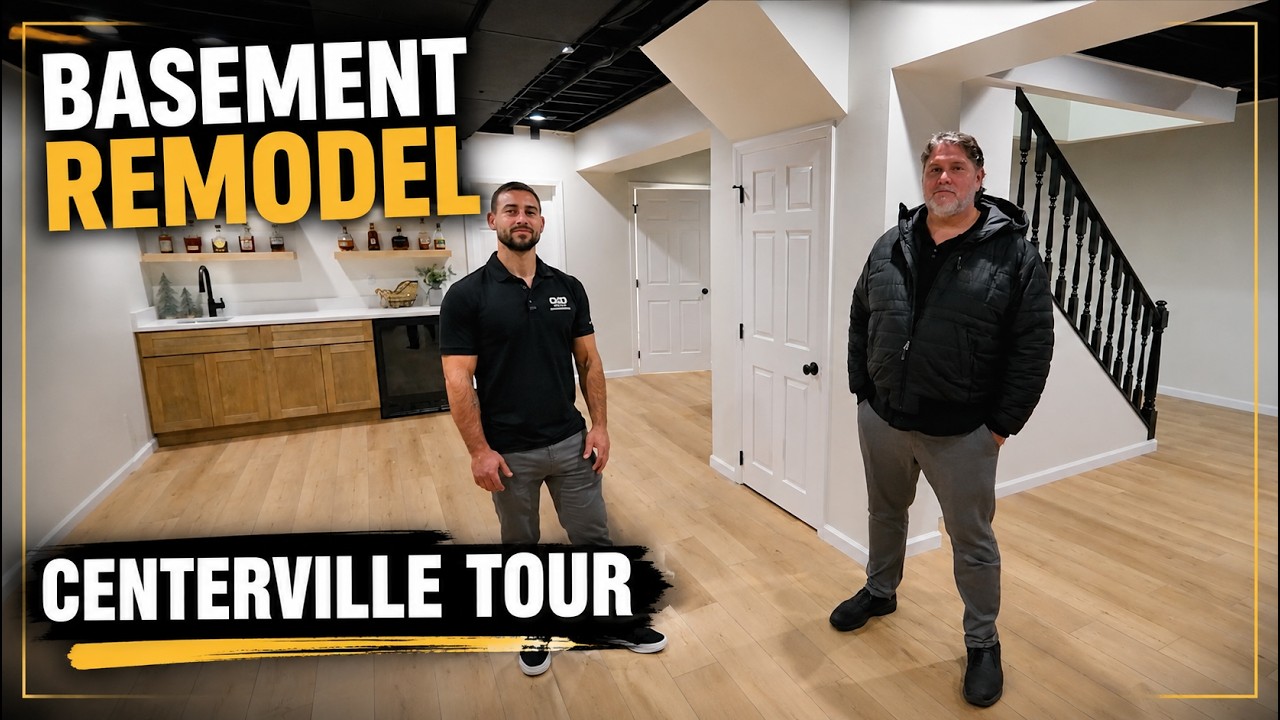 Good Guy Home Improvements basement remodel tour in Centerville