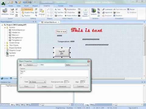 Indusoft Training – Active Objects 1