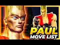 PAUL PHOENIX MOVE LIST Tekken 1