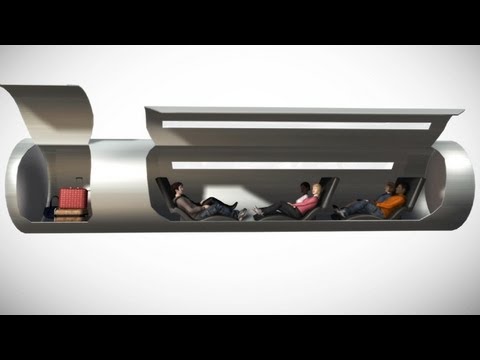Система пассажирских перевозок Hyperloop: вокруг света за шесть часов. Фото.