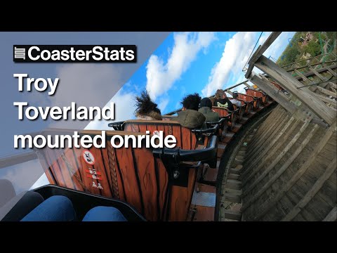 Troy last row onride - Toverland [4K 60FPS]