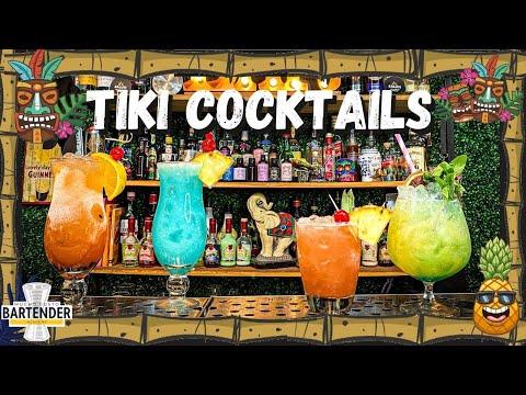 🌺🗿🍹 4 TIKI COCKTAILS 🗿 🍹 THAT YOU'RE GOING TO LOVE! 🍹🌺