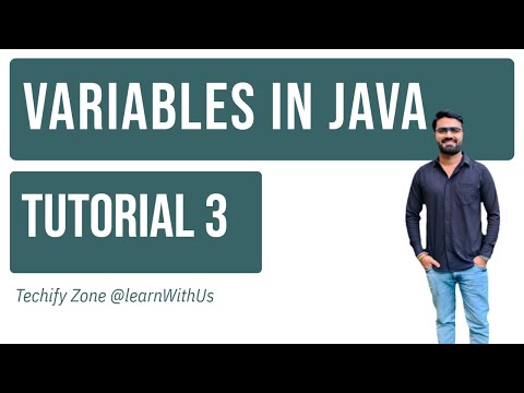 Techify Zone Variables In Java Tutorial 3