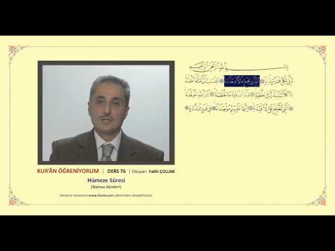 Kuran Öğreniyorum 76 -  Hümeze Suresi (Fatih Çollak)