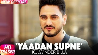 Yaadan Supne ( Teaser ) | Kulwinder Billa | Dr Zeus | Navjit Buttar | Releasing On 10th Sep