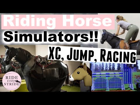 First time riding MECHANICAL Horses!! | Jump, XC &amp; Race Simulator | Ride Every Stride