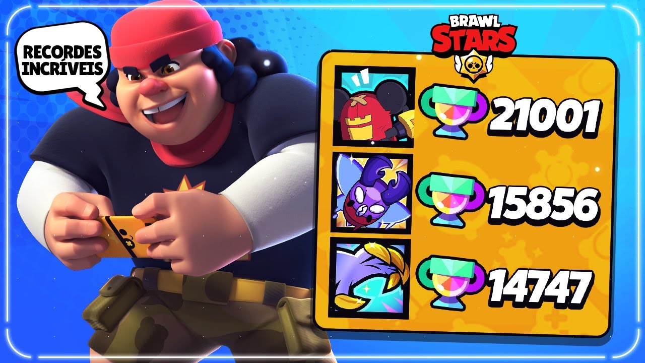 NÃO é HACK e NEM BUG, ELES SÃO INSANOS! 21 MIL TROFÉUS em 1 BRAWLER no BRAWL STARS!