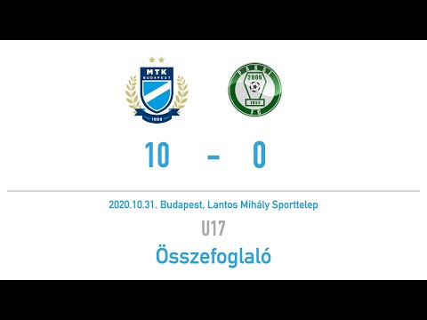(U17) MTK-Paks 10-0 (2-0) gólösszefoglalója
