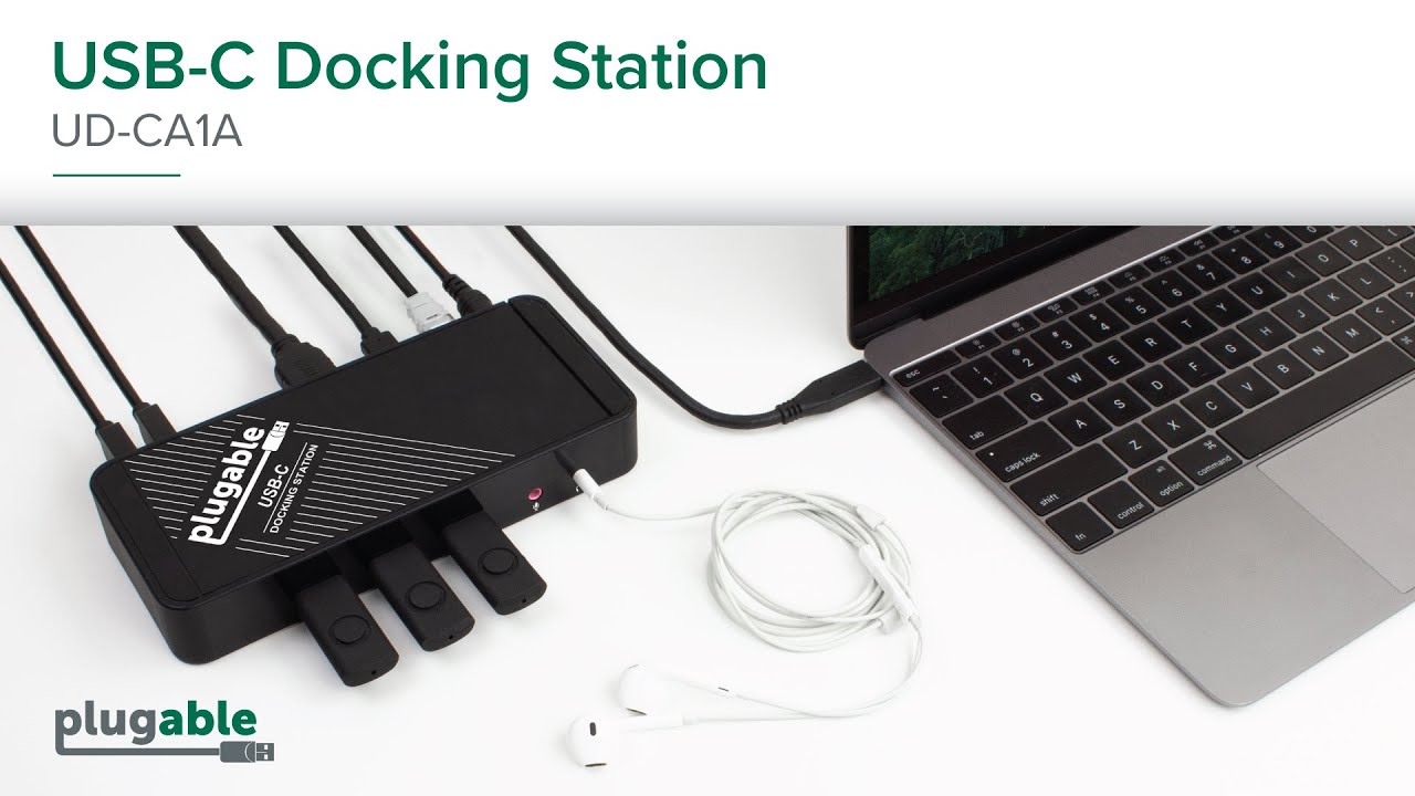 Plugable USB-C Docking Station with Power Delivery/Charging 