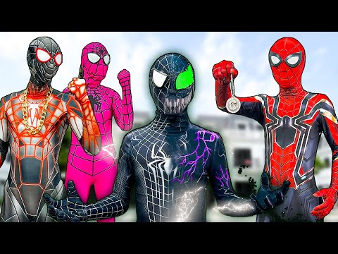 TEAM SPIDER MAN vs BAD GUY TEAM | How To Rescue VENOM - HERO SUPER ? ( Live Action ) - Bunny Life