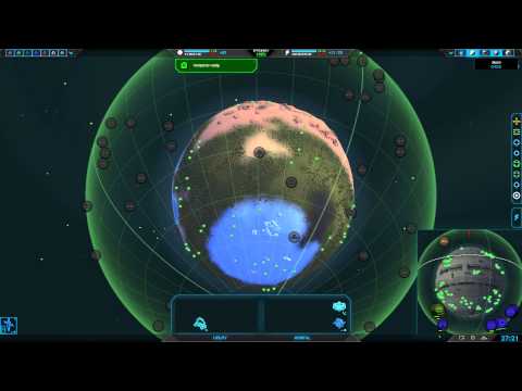 Planetary Annihilation Gamma : 7 player free for all -  Multiple Planets and No PTE blues