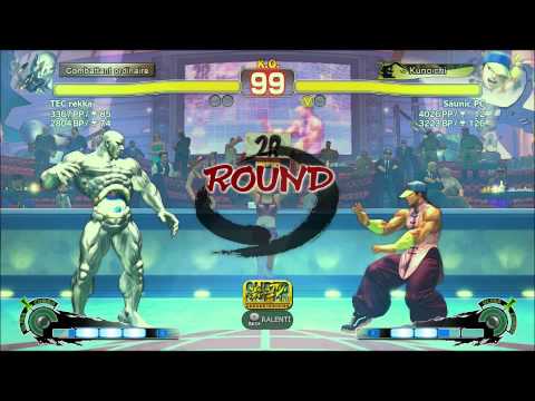 SSF4 AE - TEC rekka (Seth) vs Saunic PC (Yun) match 8 - Ranked HD