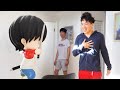 Surprising My Roommate With A Life Size Anime Figure