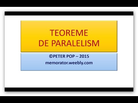 Teoreme de paralelism