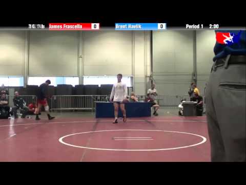 James Frascella vs. Brent Havlik at 2013 Junior Nationals - FILA - FS