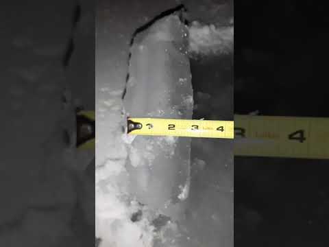 Kempenfelt bay Ice report, January 28,2021,10:10pm