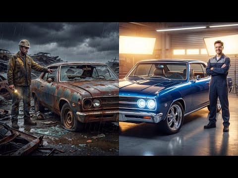 From Rusty Junkyard to Shiny Classic Car | Epic Car Restoration Transformation