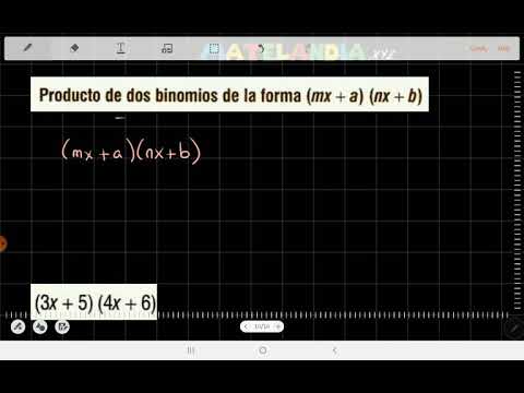 Productos notables - Producto de dos binomios de la forma (mx+a)(nx+b)